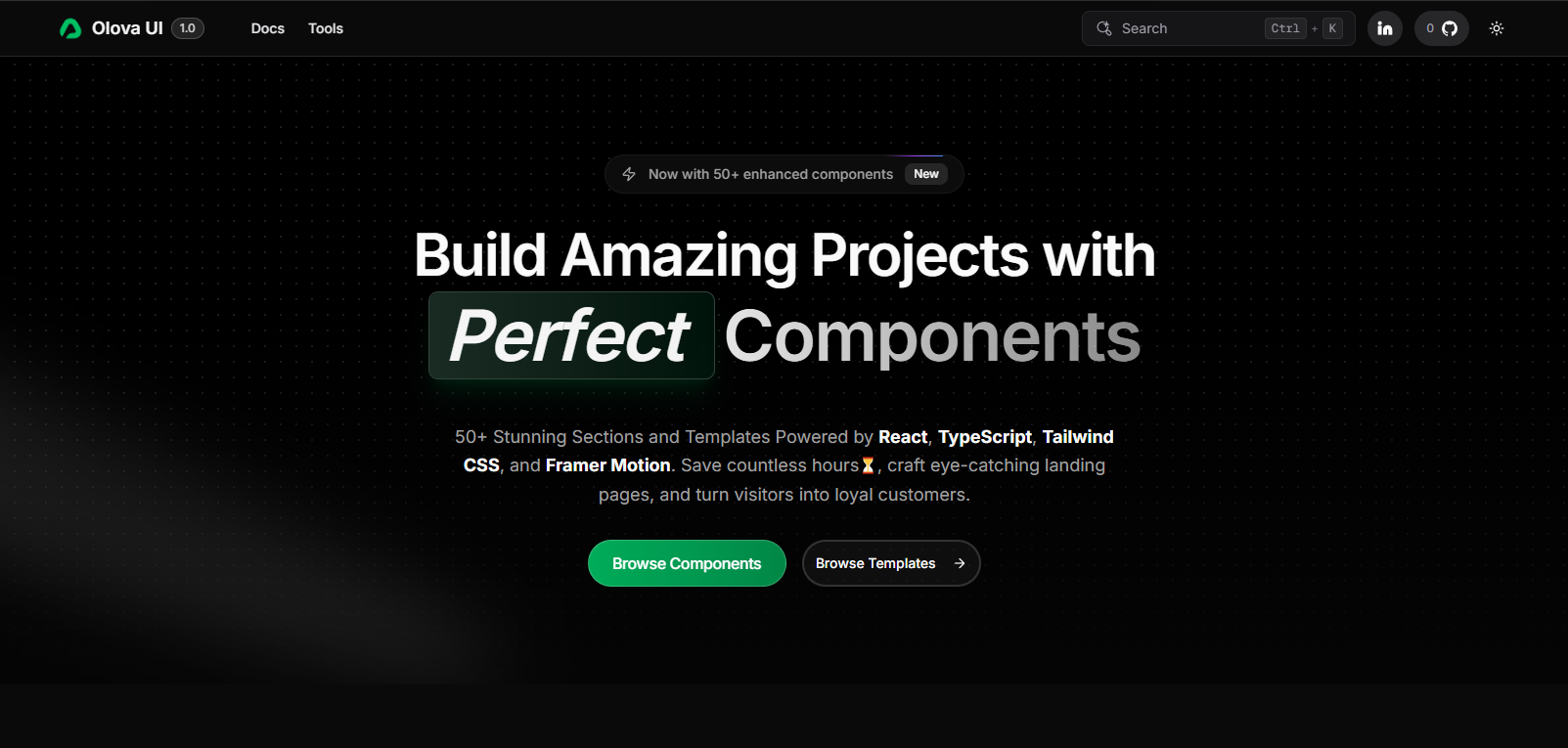 Olova UI - Modern UI Component Library